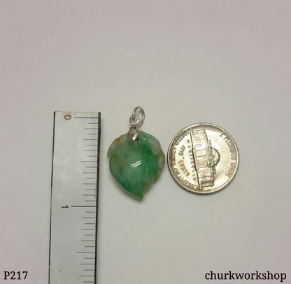 Small jade peach pendant