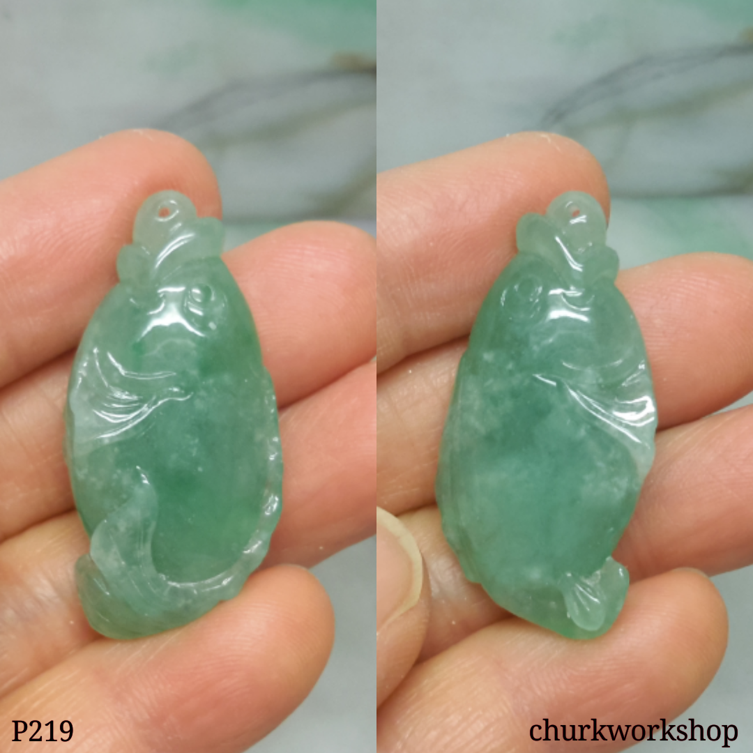 Jade fish pendant