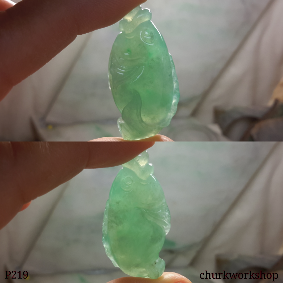 Jade fish pendant