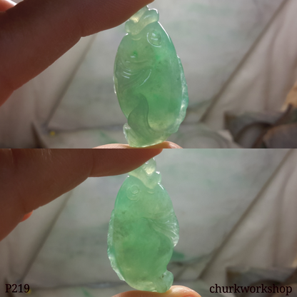 Jade fish pendant