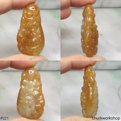 Red jade Dragon pendant