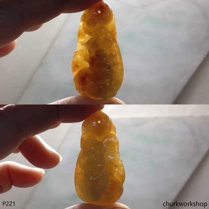 Red jade Dragon pendant