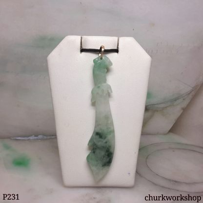 Jade sword pendant