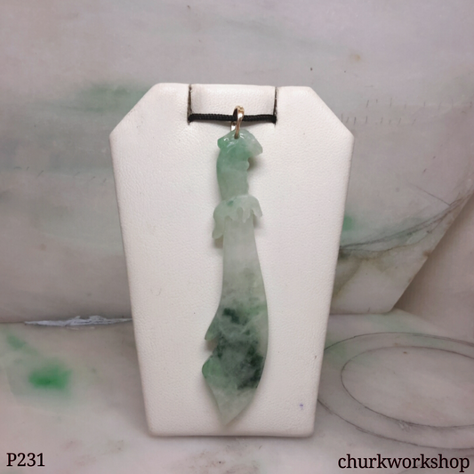 Jade sword pendant
