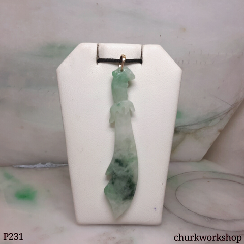 Jade sword pendant