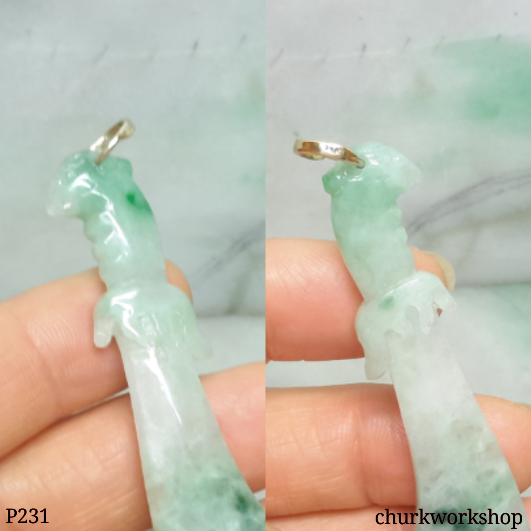 Jade sword pendant