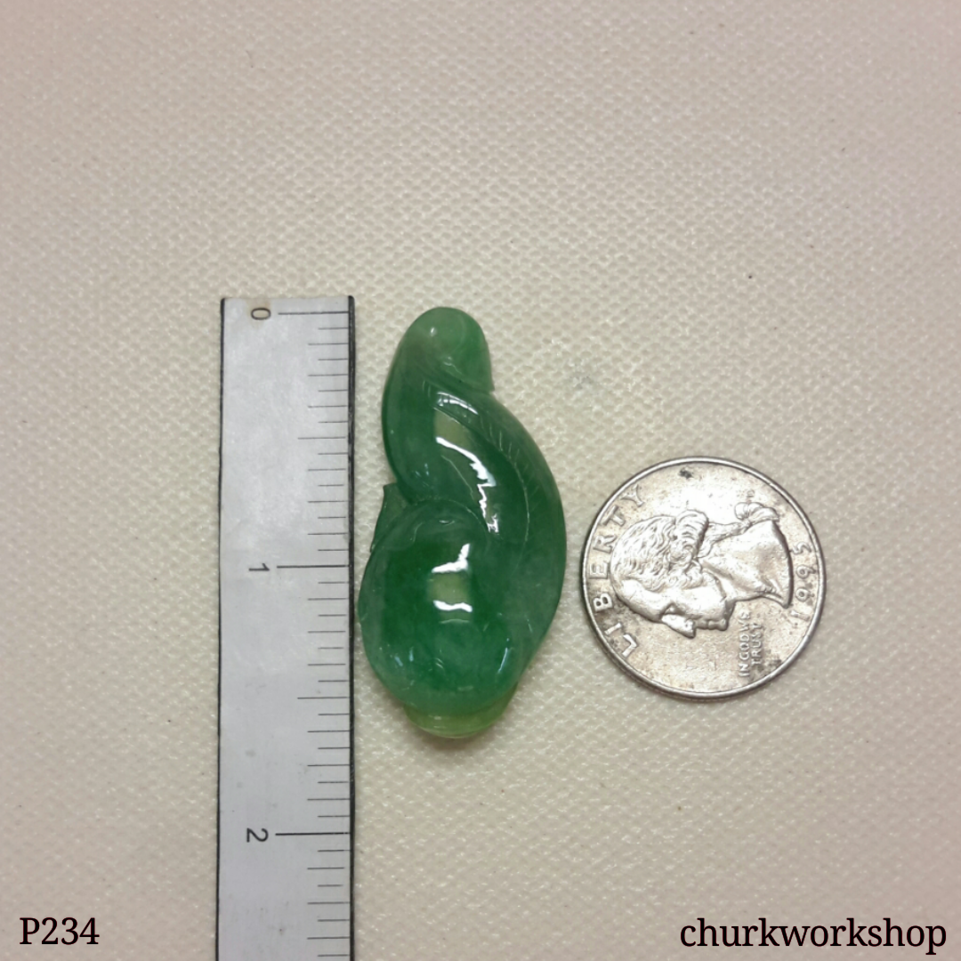 Cat fish jade pendant