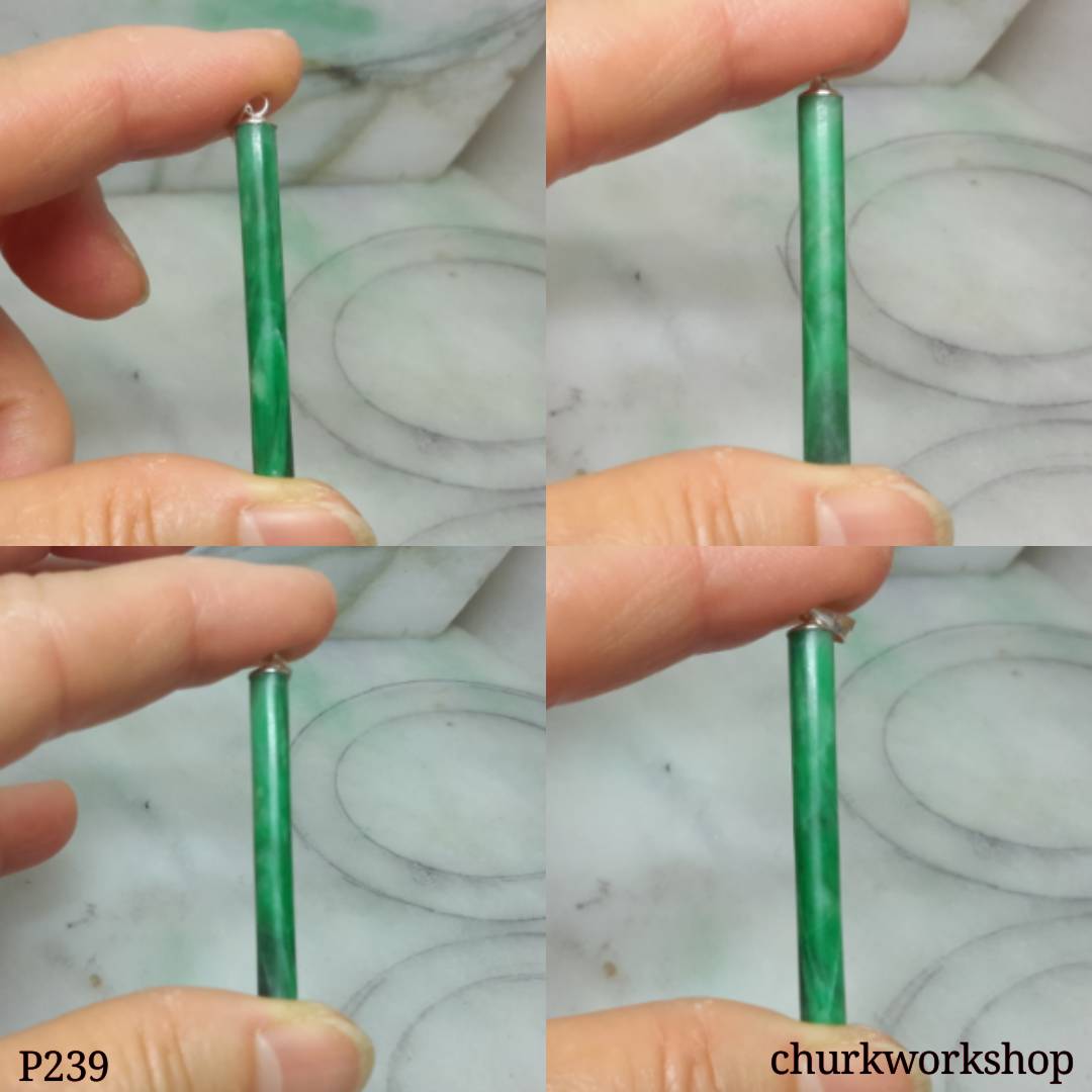 Green jade cylinder