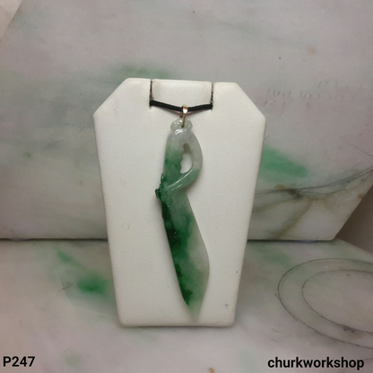Jade sword pendant