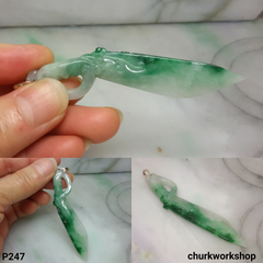 Jade sword pendant