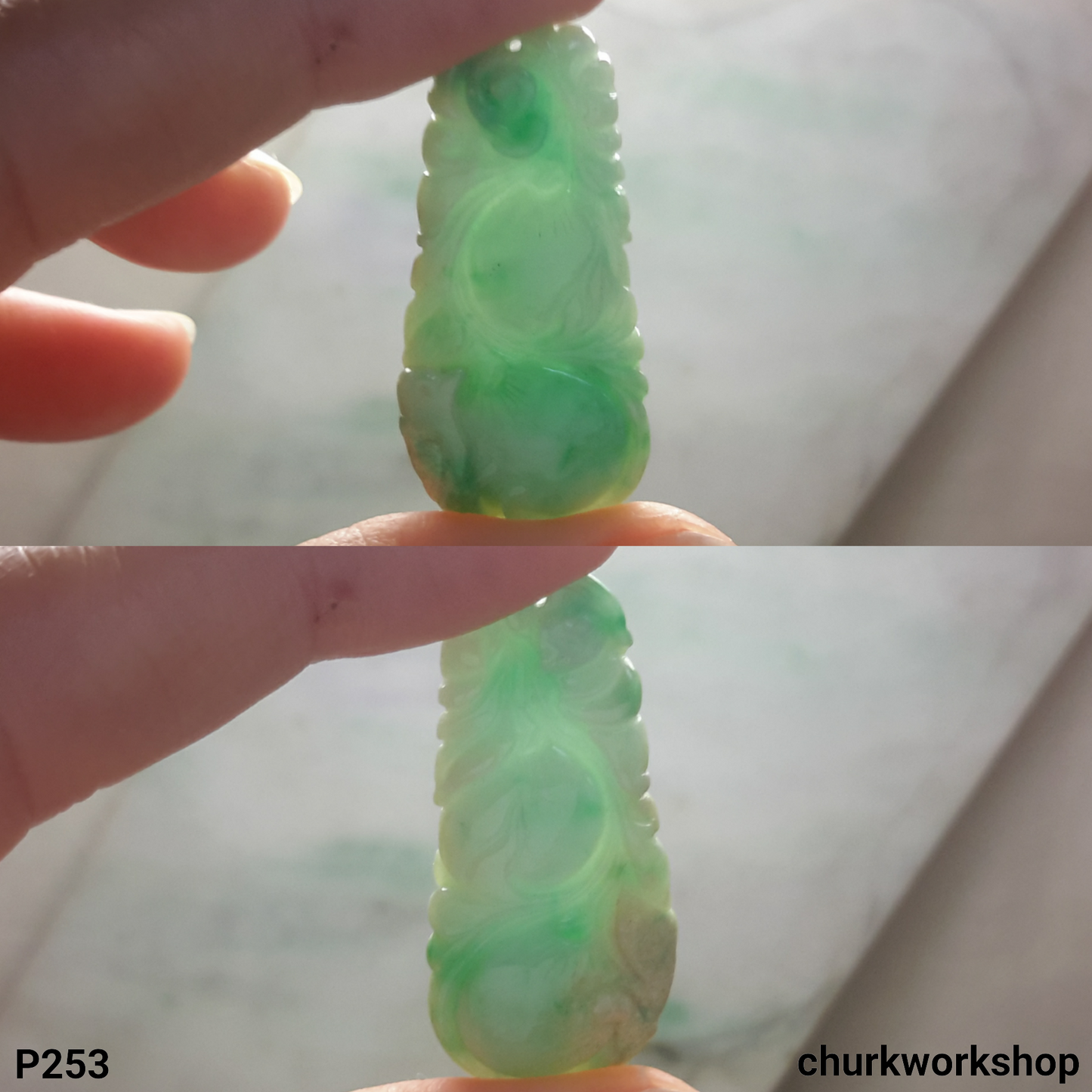 Jade carved pendant