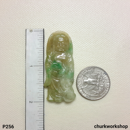 Liu Hai & Jinchan jade pendant (劉海戲金蟾)