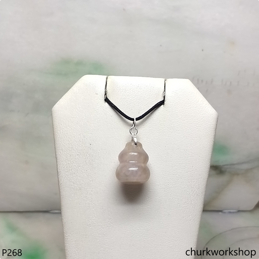 Lavender jade gourd pendant