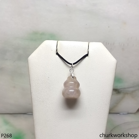 Lavender jade gourd pendant