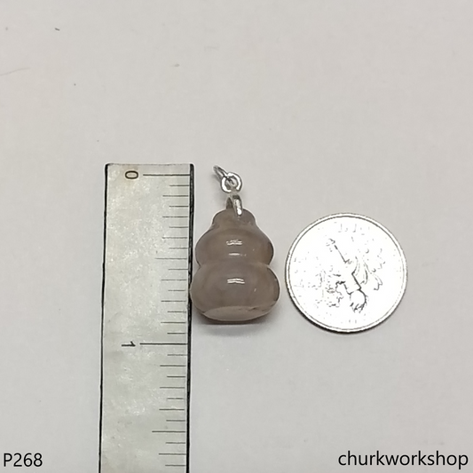 Lavender jade gourd pendant