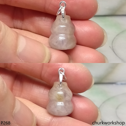 Lavender jade gourd pendant