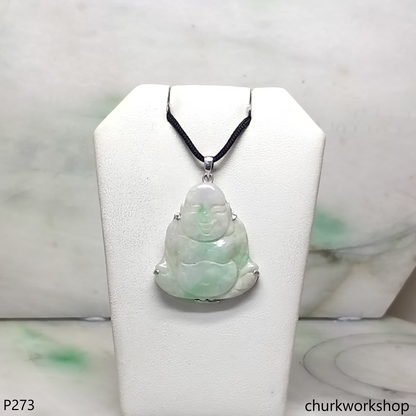 Jade happy Buddha pendant