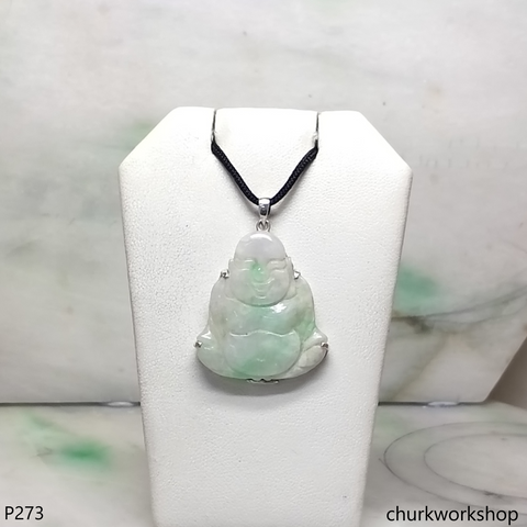 Jade happy Buddha pendant