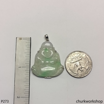Jade happy Buddha pendant