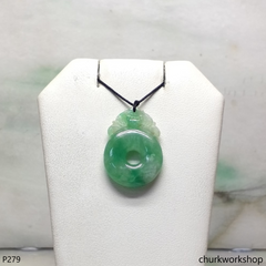 Light green jade pendant