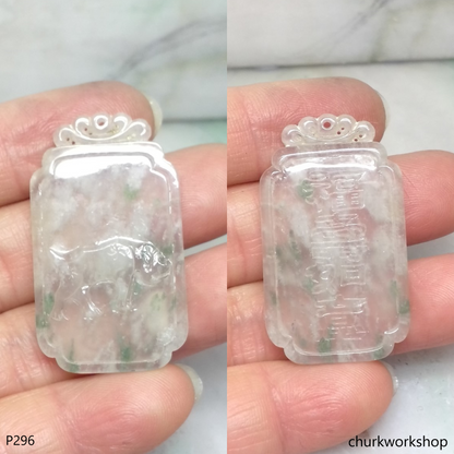 Icy jade pendant