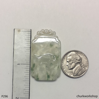 Icy jade pendant