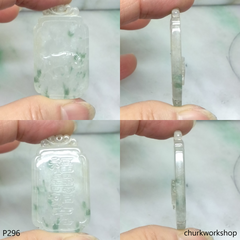 Icy jade pendant