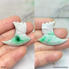 Jade dragon head pendant