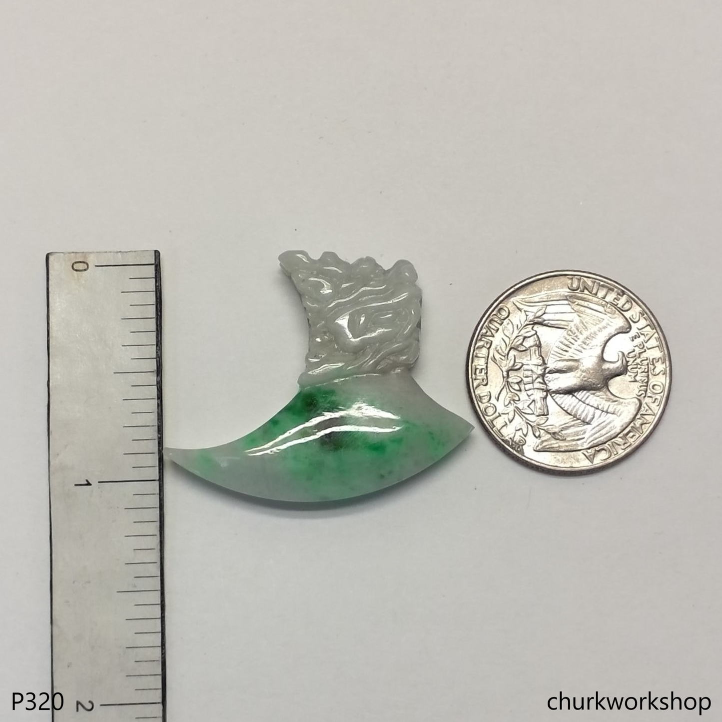 Jade dragon head pendant