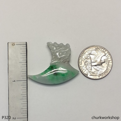 Jade dragon head pendant