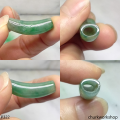 Long bead jade pendant