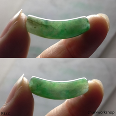 Long bead jade pendant
