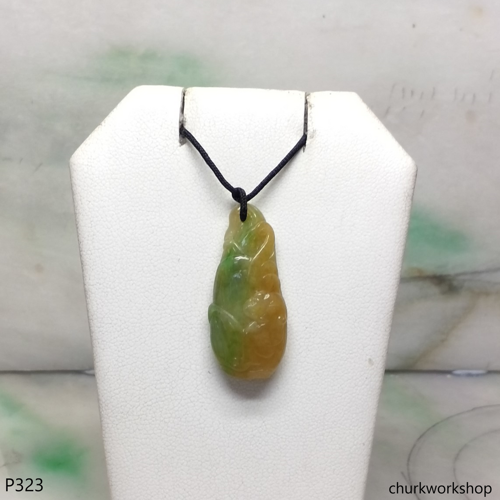 Jade corn pendant