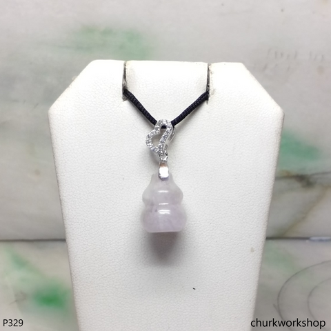 Lavender jade gourd pendant