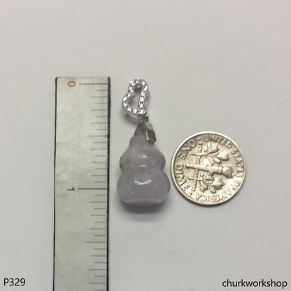 Lavender jade gourd pendant