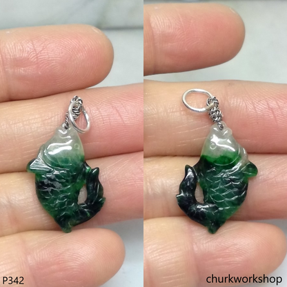 Jade fish pendant