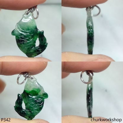 Jade fish pendant