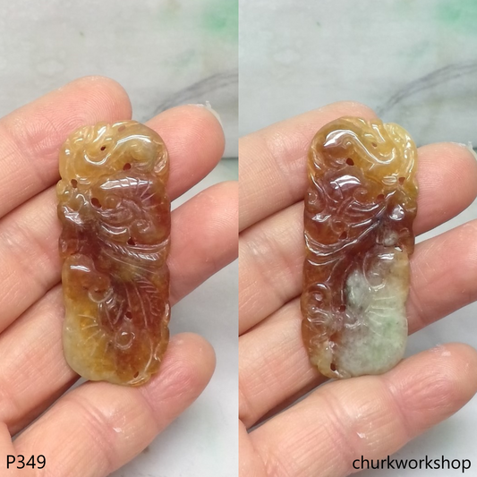 Red jade carving pendant