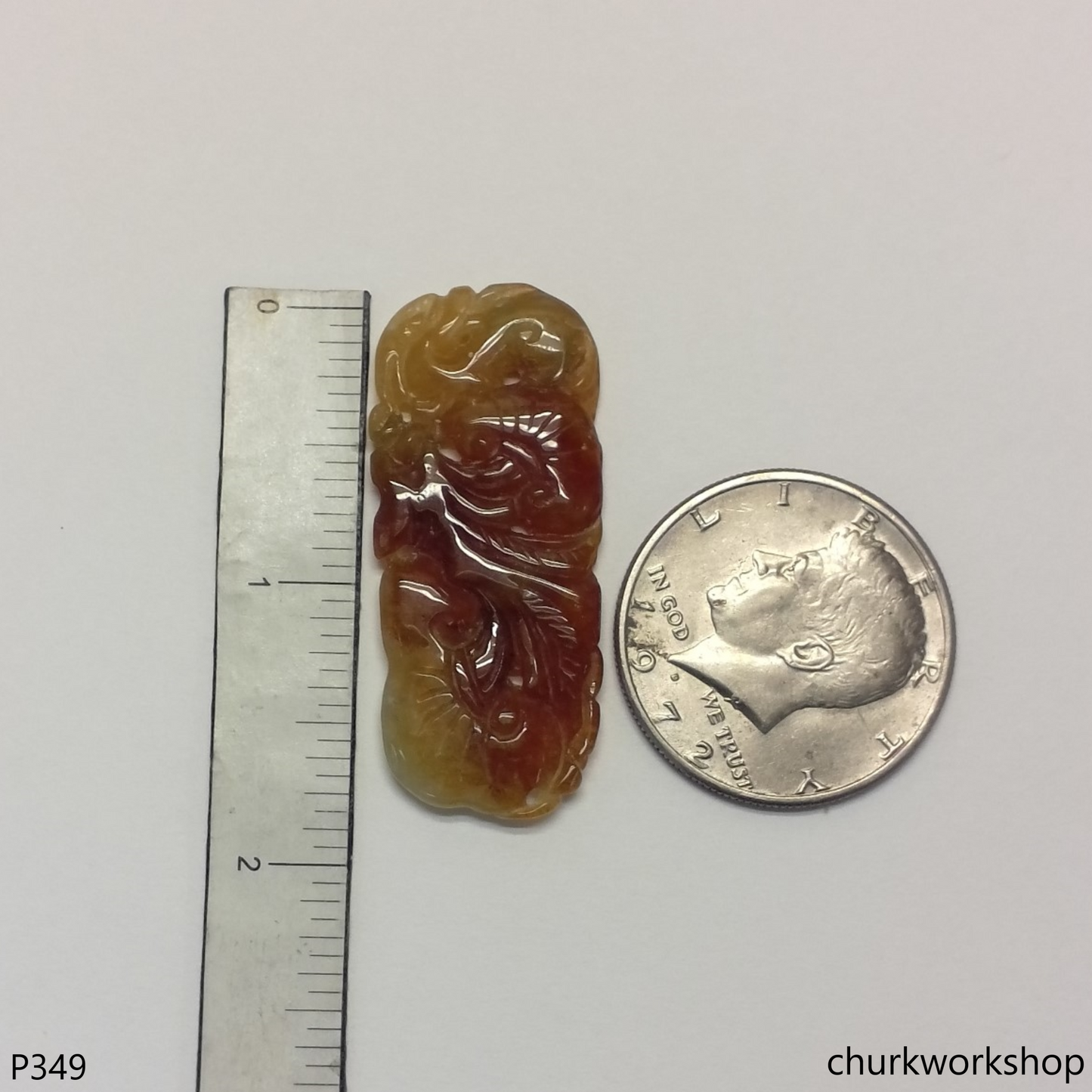 Red jade carving pendant