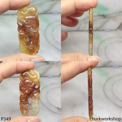 Red jade carving pendant