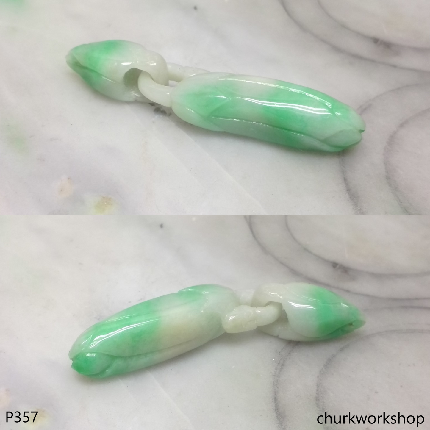 Jade orchid (白蘭) pendant