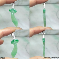 Small jade Ruyi set as a blade shape