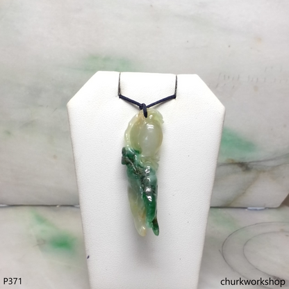 Multiple color jade Buddha hand pendant