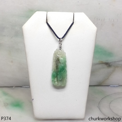 Light green jade bird pendant