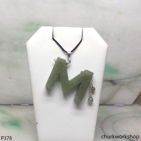 Jade Alphabet pendant