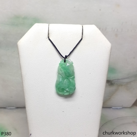 Light green jade carved pendant