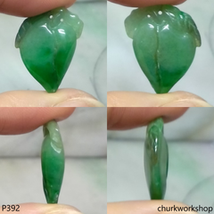 Small jade peach pendant