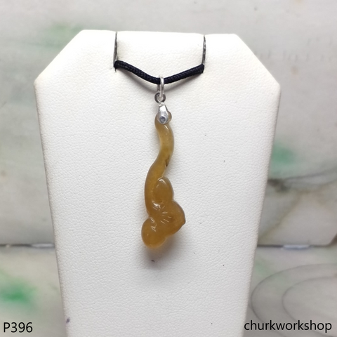Red jade Ruyi 如意  pendant