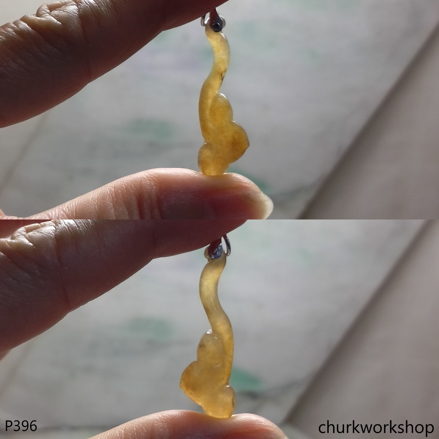 Red jade Ruyi 如意  pendant