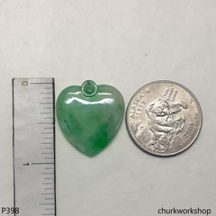 reserved for reoyuinu      14K jade heart pendant